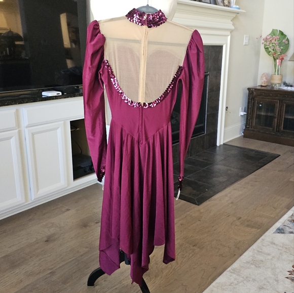 New Creation International Texas skating cristals  ice dance dress M - Picture 12 of 16